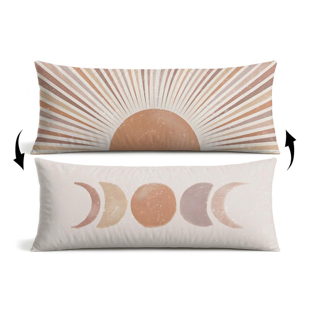 8508 Vintage Boho Sun Body Pillow Cover with Zipper Boho Room Home Decor